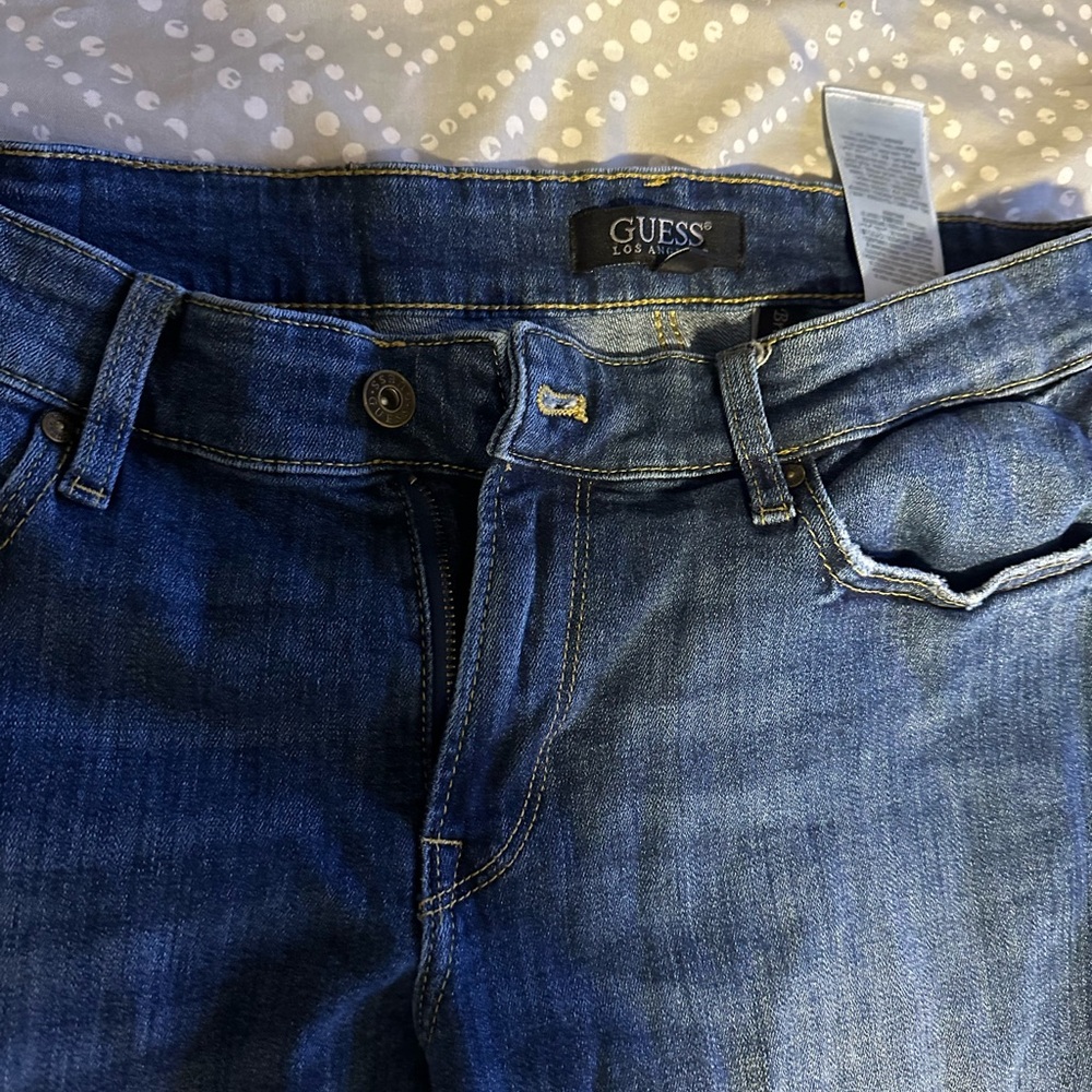 Guess Blue Straight Jeans Classic Denim